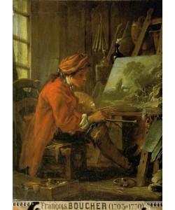 Francois Boucher, Der Maler in seiner Werkstatt
