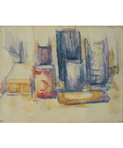 Paul Cézanne, Table de cuisine: pots et bouteilles