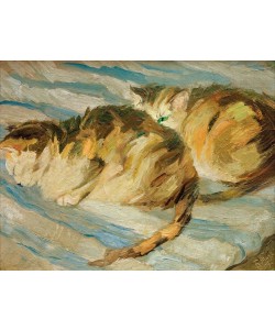 Franz Marc, Zwei graue Katzen (Katzenstudie II)