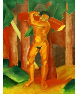 Franz Marc, Holzträger