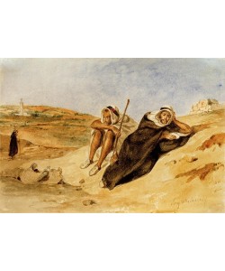 Eugene Delacroix, Zwei ruhende Araber