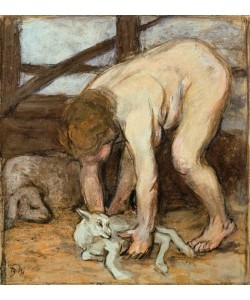 Franz Marc, Akt mit Zicklein