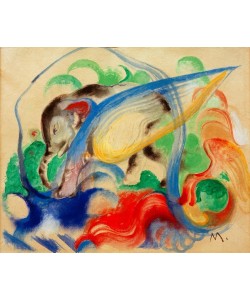 Franz Marc, Fabeltier (Grauer Elefant)