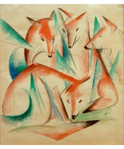 Franz Marc, Vier Füchse