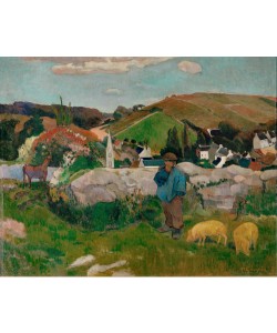 Paul Gauguin, Landschaft in der Bretagne
