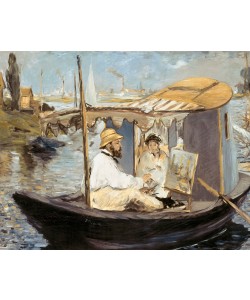 Edouard Manet, Monet peignant das son atelier
