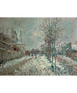 Claude Monet, Le Boulevard de Pontoise à Argenteuil, neige