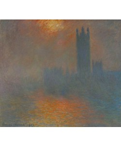 Claude Monet, Londres, Le Parlement, Trouée de Soleil dans le Brouillard