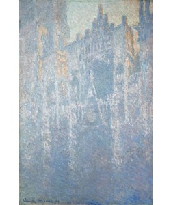 Claude Monet, La cathedrale de Rouen, le portail, brouillard matinal