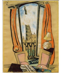 Max Beckmann, Ausblick aus dem Fenster (Eiffelturm)
