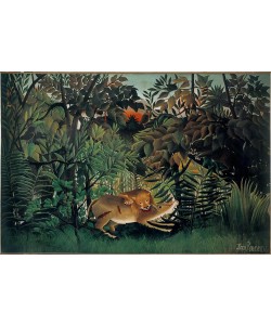 Henri Rousseau, Le Lion, ayant faim, se jette sur l’Antilope