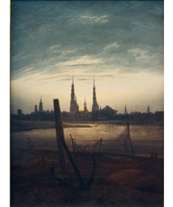 Caspar David Friedrich, Stadt bei Mondaufgang