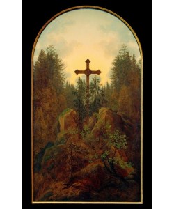 Caspar David Friedrich, Kreuz im Gebirge (Der Ilsenstein, Dornenkrone)
