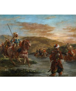 Eugene Delacroix, Passage d'un gué au Maroc