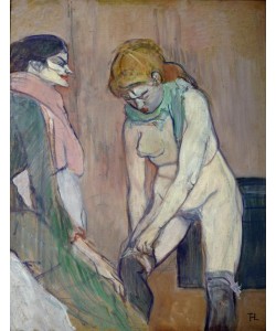 Henri de Toulouse-Lautrec, Femme tirant son bas