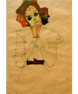 Egon Schiele, Mädchen mit Sonnenbrille (Gertrude Schiele)