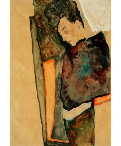 Egon Schiele, Die Mutter des Künstlers, schlafend