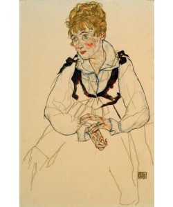 Egon Schiele, Die Frau des Künstlers, sitzend