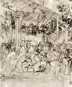 Leonardo da Vinci, Die Anbetung der Könige