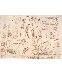 Leonardo da Vinci, Studien zum Wasserfluß in Rohren ...