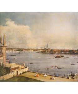 Giovanni Antonio Canaletto, The Thames and the City of London from Richmond House, Whitehall, Westminster, 1747