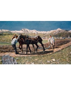 Giovanni Segantini, Pflügender Bauer