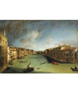 Giovanni Antonio Canaletto, El Gran Canal del Palacio Balbi hacia el Puente de Rialto
