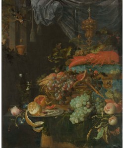 Jan Davidsz.de Heem, Still Life with Fruit and a Goldfinch