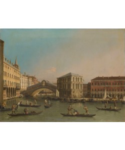 Giovanni Antonio Canaletto, The Grand Canal with the Rialto Bridge and the Fondaco dei Tedeschi