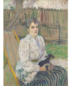 Henri de Toulouse-Lautrec, Dame mit Hund