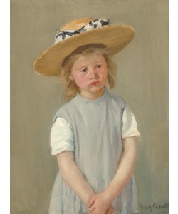 Mary Cassatt, Kind mit Strohhut