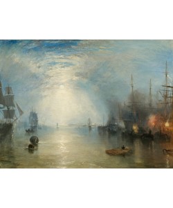 JOSEPH MALLORD WILLIAM TURNER, Keelmen Heaving in Coals by Moonlight