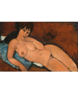 Amedeo Modigliani, Nude on a Blue Cushion