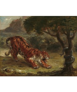 Eugene Delacroix, Tiger and Snake