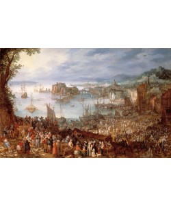 Jan Brueghel der Ältere, Großer Fischmarkt