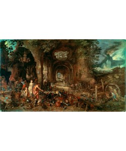 Jan Brueghel der Ältere, Venus in der Schmiede des Vulkan