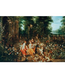 Jan Brueghel der Ältere, Flora im Blumengarten