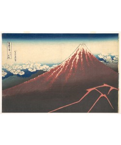 Katsushika Hokusai, Storm below Mount Fuji 