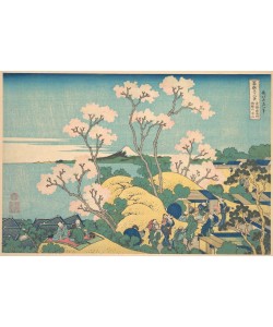 Katsushika Hokusai, Fuji from Gotenyama on the Tokaido at Shinagawa