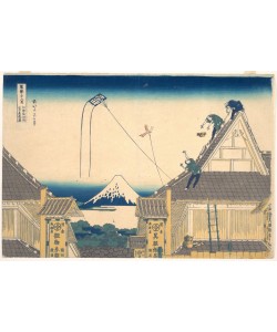 Katsushika Hokusai, Mitsui Shop at Surugacho in Edo