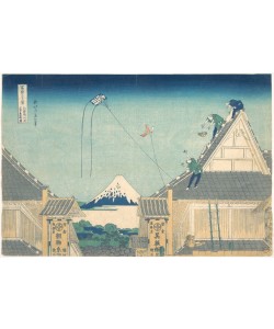 Katsushika Hokusai, Mitsui Shop at Surugacho in Edo