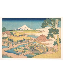 Katsushika Hokusai, Fuji from the Katakura Tea Fields in Suruga