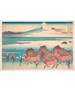 Katsushika Hokusai, The New Fields at Ono in Suruga Province 