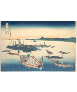 Katsushika Hokusai, Tsukudajima in Musashi Province
