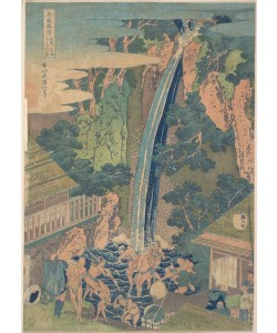 Katsushika Hokusai, Roben Waterfall at Oyama in Sagami Province