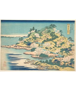 Katsushika Hokusai, Tenpozan at the Mouth of the Aji River in Settsu Province 