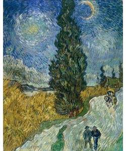 Vincent van Gogh, Zypressenweg unter dem Sternenhimmel