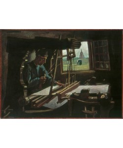 Vincent van Gogh, Weber vor offenem Fenster mit Blick auf den Turm von Nuenen