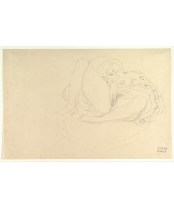 Gustav Klimt, Reclining Nude with Drapery 