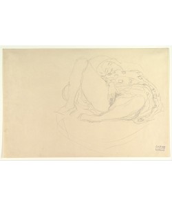 Gustav Klimt, Reclining Nude with Drapery 